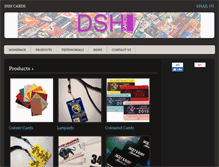 Tablet Screenshot of dshcards.com.au